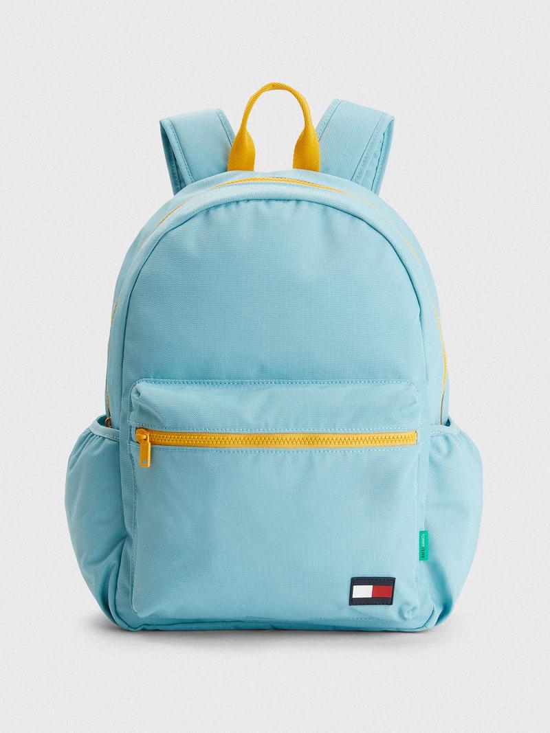 Fiú Tommy Hilfiger Recycled Backpack Táska Zöld | HU 2355FDN